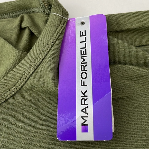 Mark Formelle Green Graphic ARMY Print Tee Shirt Men’s M NWT - Picture 6 of 8